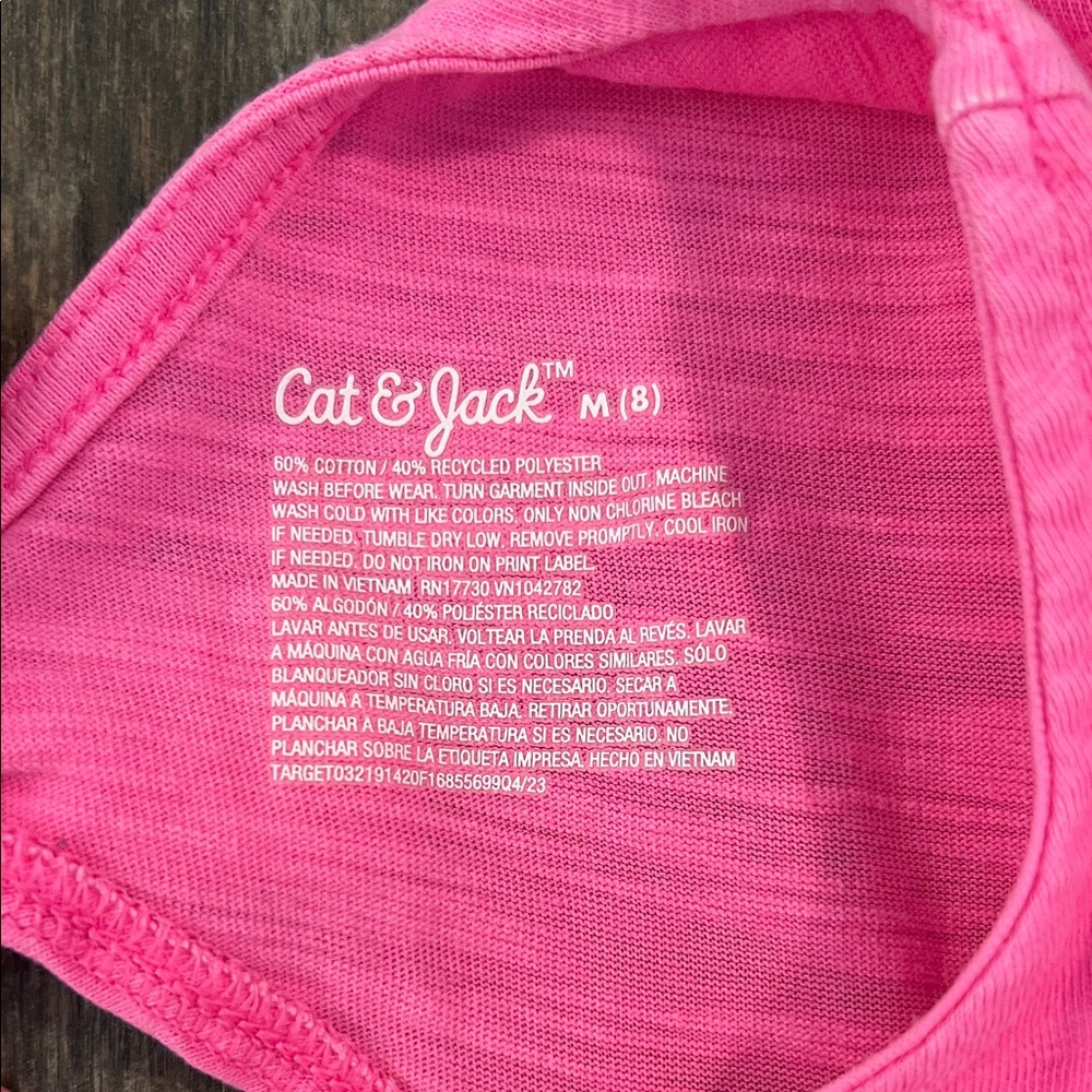 Cat & Jack Vibrant Pink Casual Kids Dress - Picture 7 of 9